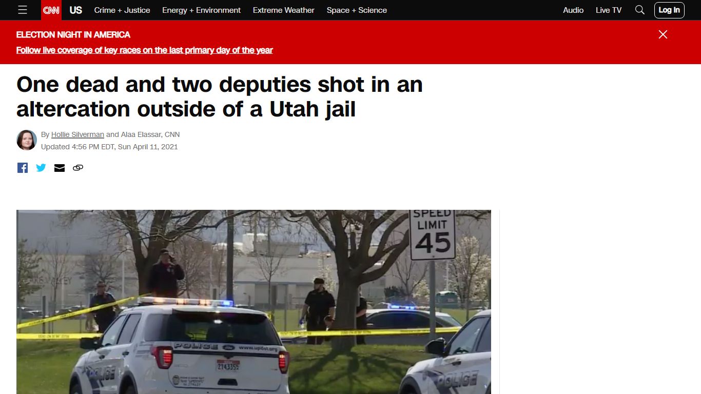 One dead and two deputies shot in an altercation outside of a Utah jail ...